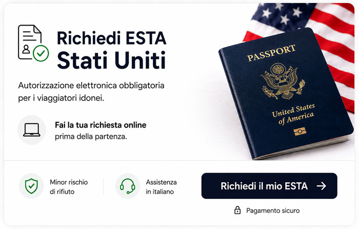 Richiedere ESTA USA online con assistenza in italiano